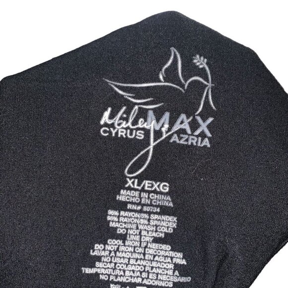 Miley Cyrus / Max Azria Women's Junior XL Tank Top w. Sequins Black Racerback - Picture 5 of 5